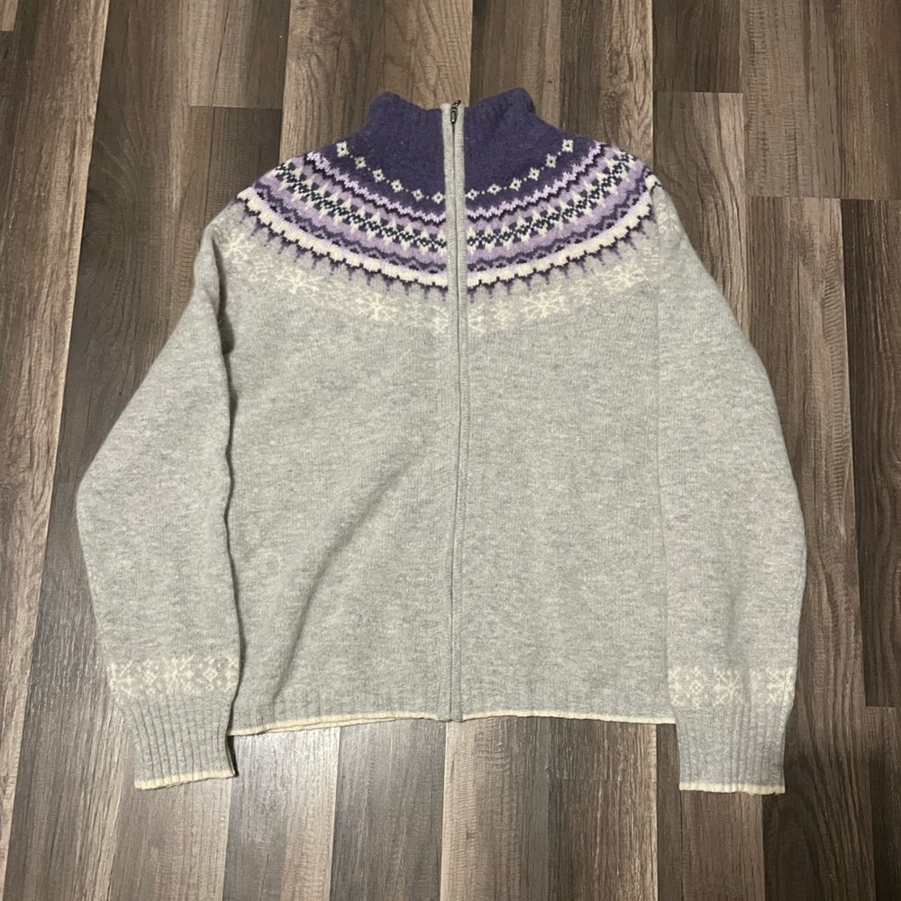 Eddie Bauer zip up sweater